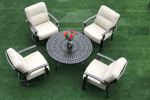 HSAB2021/5CT 48" Sun Round Table & Sofa Set